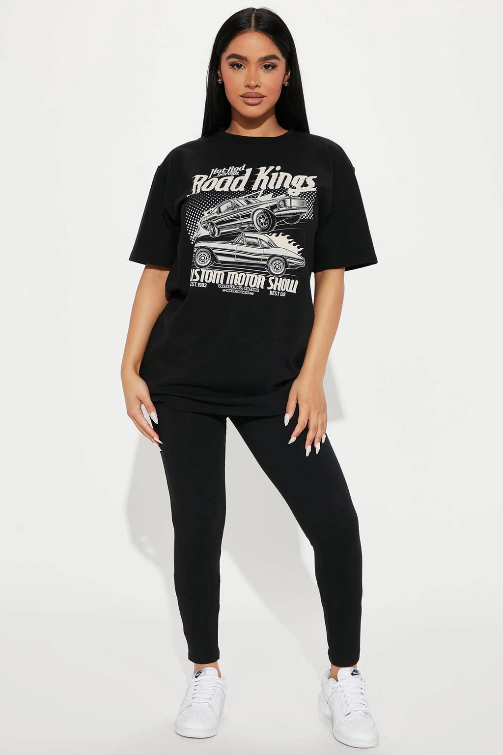 ROAD KINGS PRINTED OVERSIZED TEE