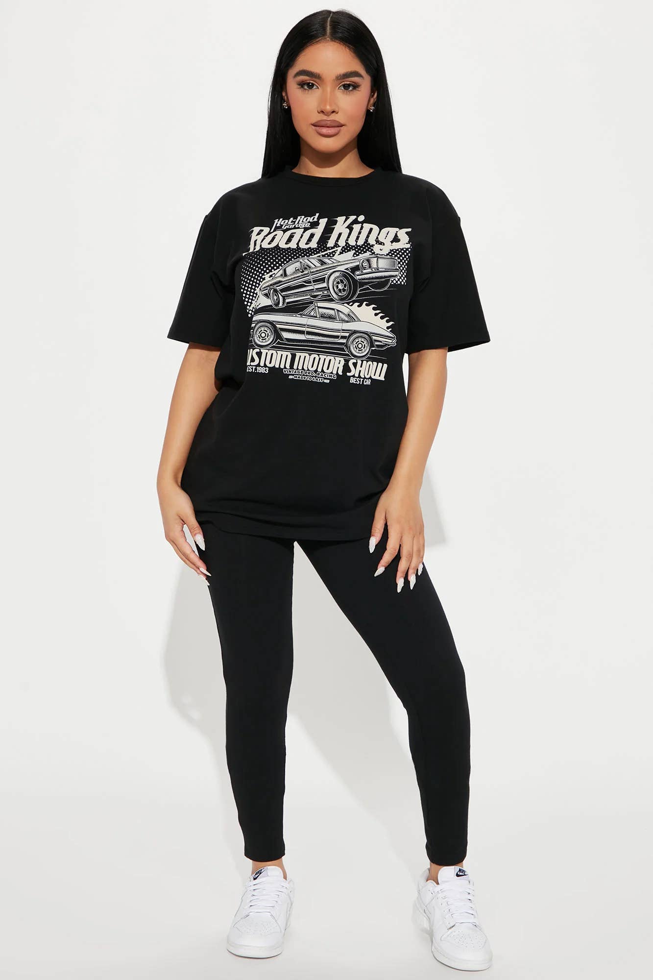 ROAD KINGS PRINTED OVERSIZED TEE