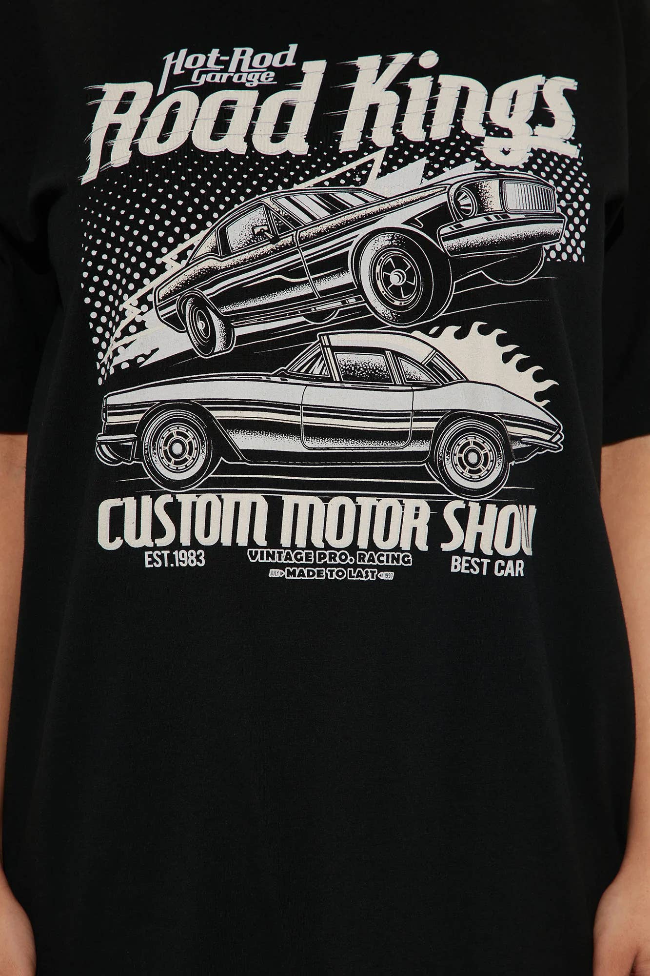 ROAD KINGS PRINTED OVERSIZED TEE