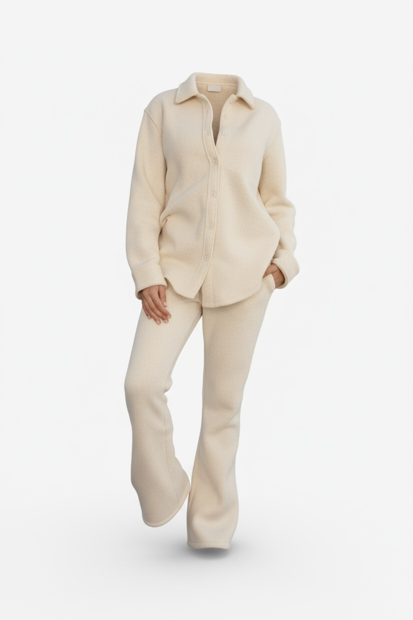 JIYA Essential Fleece Flare SweatPants Stretch Waistband