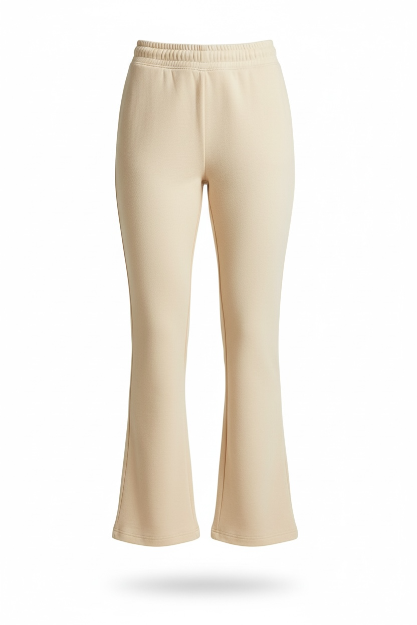 JIYA Essential Fleece Flare SweatPants Stretch Waistband