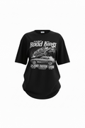 ROAD KINGS PRINTED OVERSIZED TEE